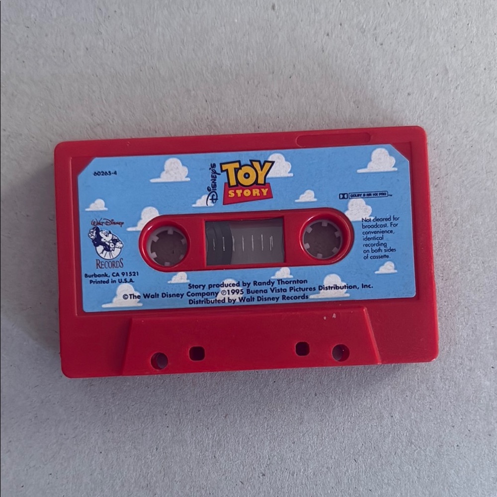 Disney Toy Story Red and Blue Audio Cassette